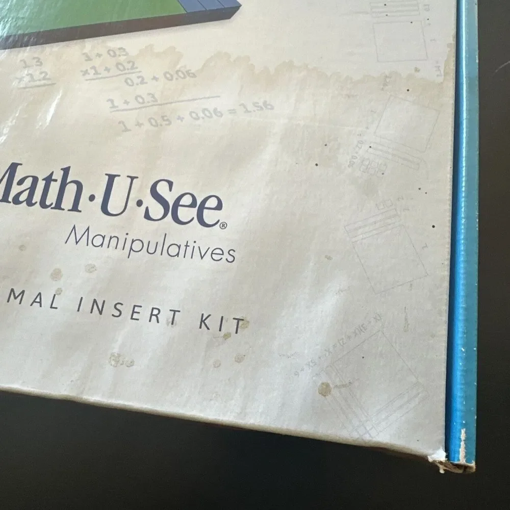Math U See Manipulatives Algebra Decimal Insert Kit Integer Blocks Near Complete